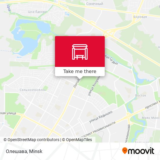 Олешава map