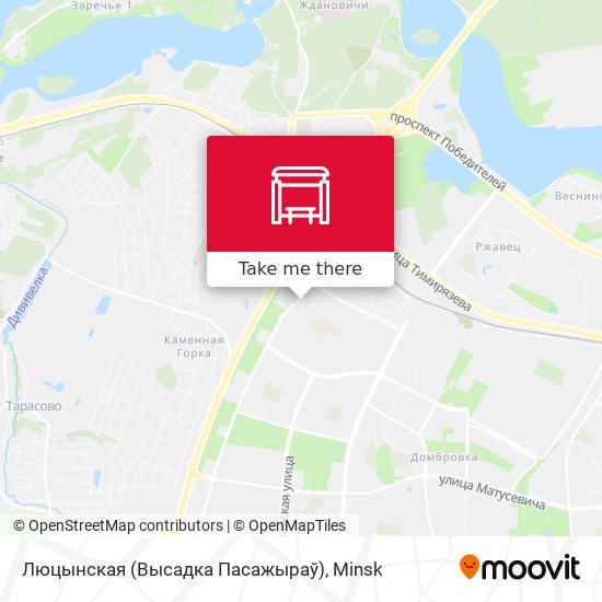 Люцынская (Высадка Пасажыраў) map