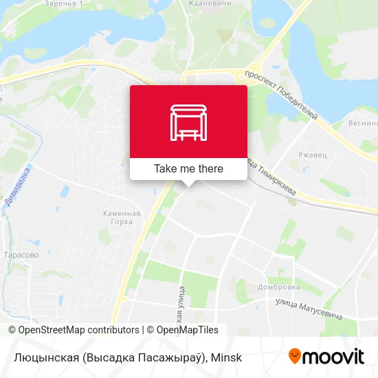 Люцынская (Высадка Пасажыраў) map