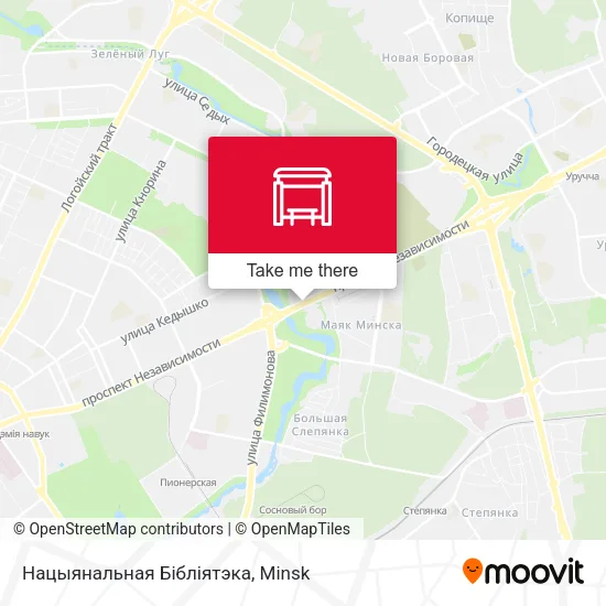 Нацыянальная Бібліятэка map
