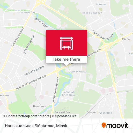 Нацыянальная Бібліятэка map