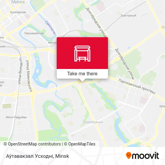 Аўтавакзал Усходні map