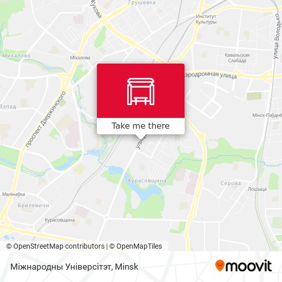 Міжнародны Універсітэт map