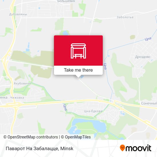Паварот На Забалацце map