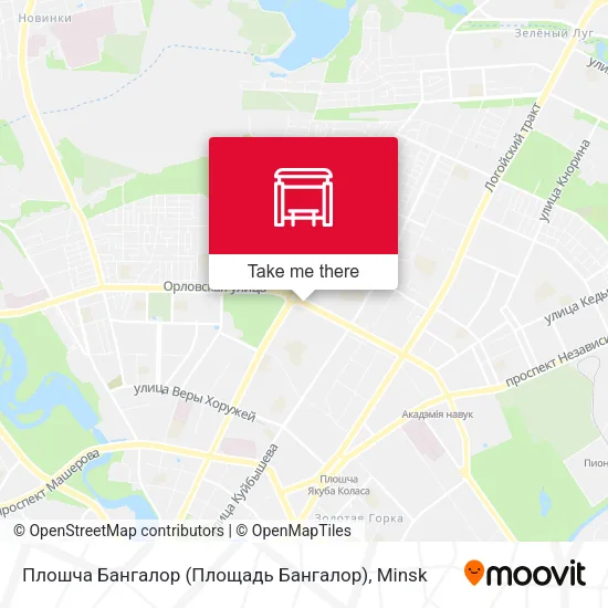 Плошча Бангалор (Площадь Бангалор) map