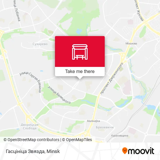 Гасцініца Звязда map