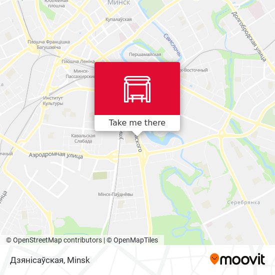 Дзянісаўская map