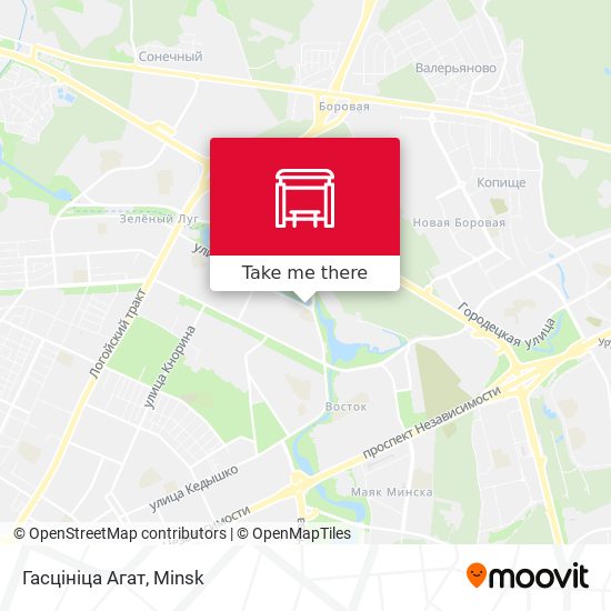 Гасцініца Агат map