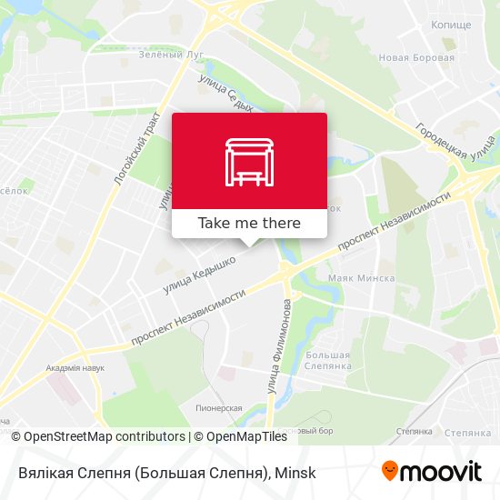 Вялікая Слепня (Большая Слепня) map