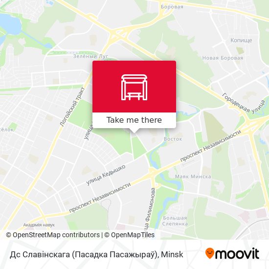 Дс Славінскага (Пасадка Пасажыраў) map