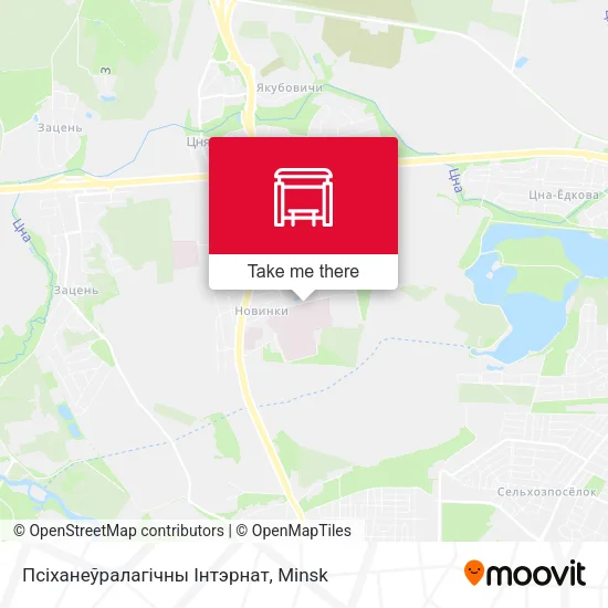 Псіханеўралагічны Інтэрнат map