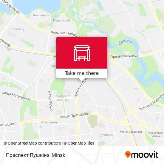Праспект Пушкіна map