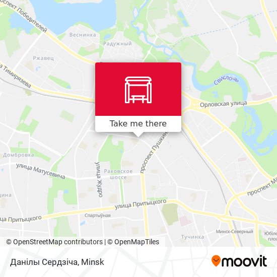 Данілы Сердзіча map