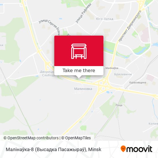 Малінаўка-8 (Высадка Пасажыраў) map