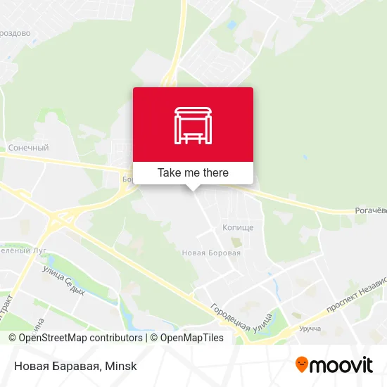 Новая Баравая map