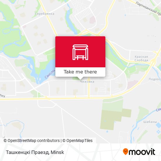 Ташкенцкі Праезд map