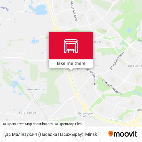 Дс Малінаўка-4 (Пасадка Пасажыраў) map