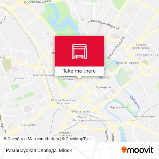 Раманаўская Слабада map