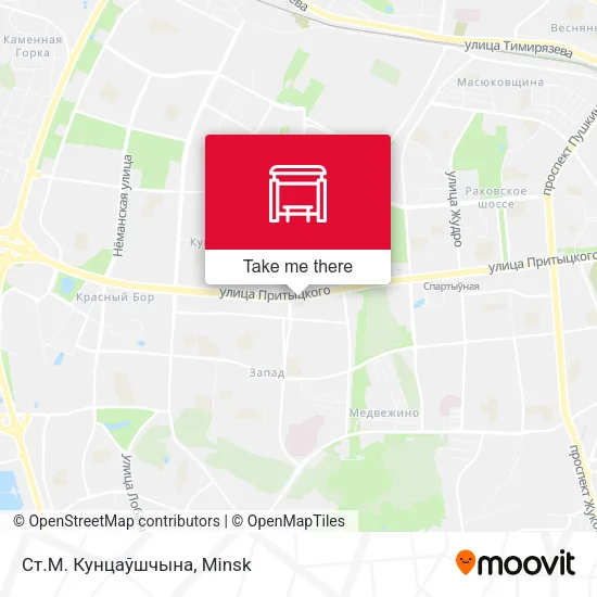 Ст.М. Кунцаўшчына map