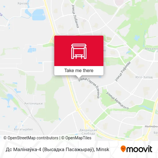 Дс Малінаўка-4 (Высадка Пасажыраў) map