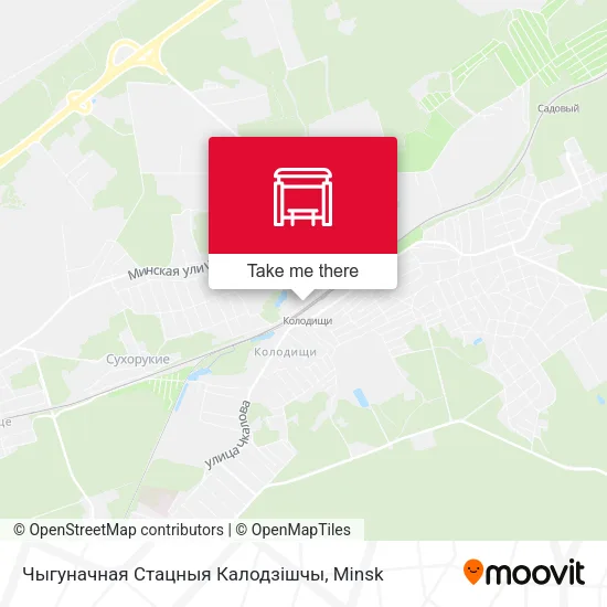 Чыгуначная Стацныя Калодзішчы map