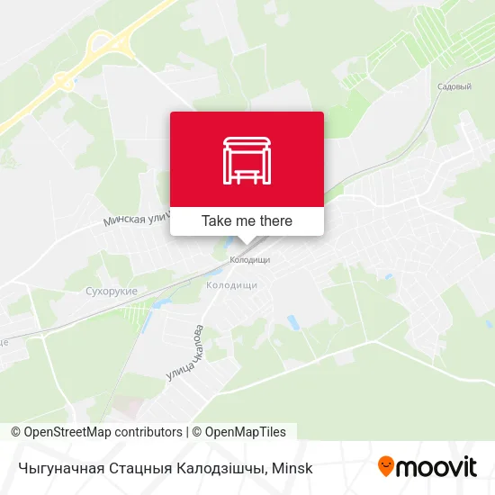 Чыгуначная Стацныя Калодзішчы map