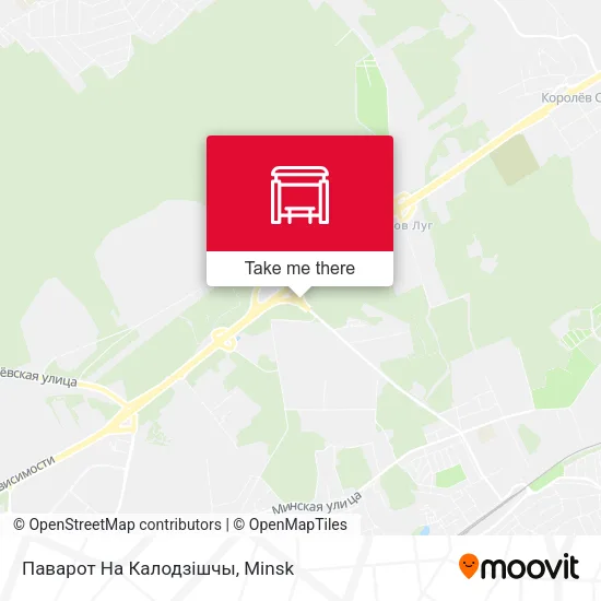 Паварот На Калодзішчы map