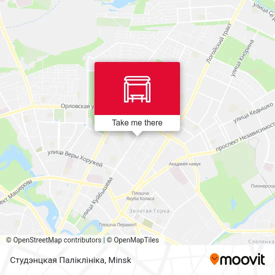 Студэнцкая Паліклініка map