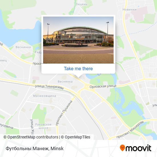 Футбольны Манеж map