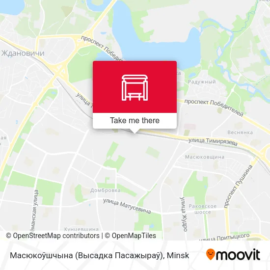 Масюкоўшчына (Высадка Пасажыраў) map