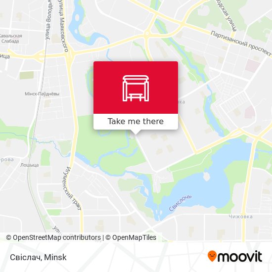 Свіслач map