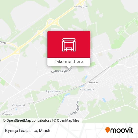 Вуліца Геафізіка map