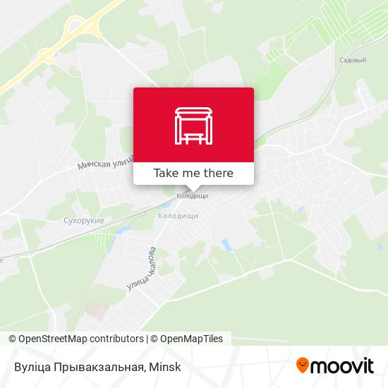 Вуліца Прывакзальная map