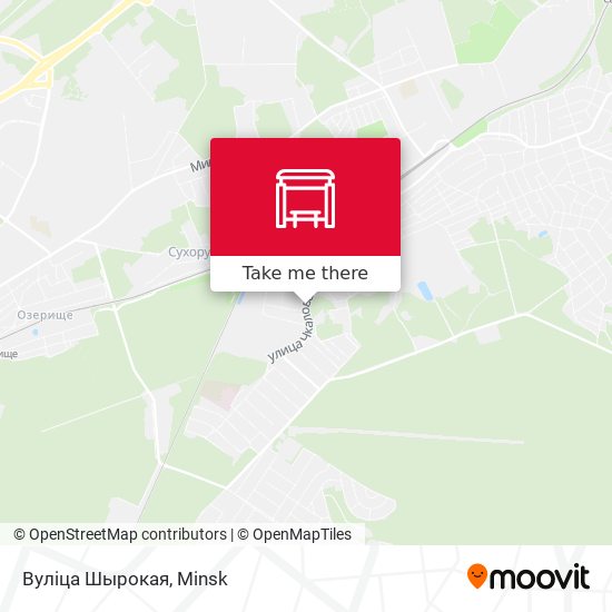 Вуліца Шырокая map