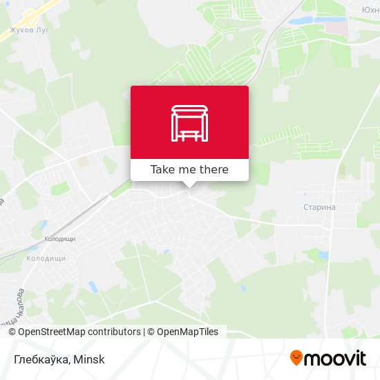 Глебкаўка map