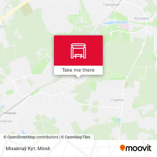 Міхайлаў Кут map