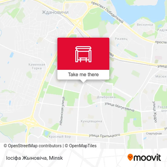 Іосіфа Жыновіча map
