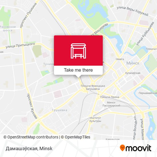 Дамашэўская map