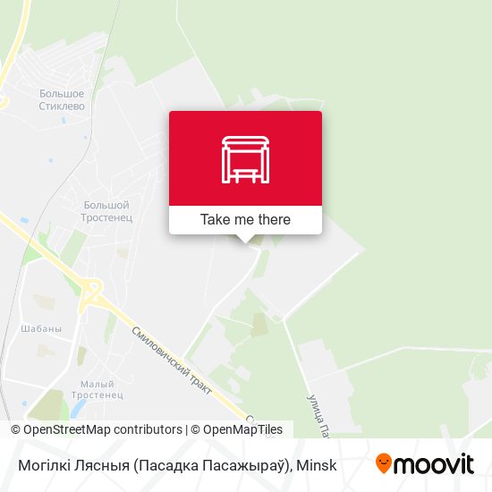 Могілкі Лясныя (Пасадка Пасажыраў) map