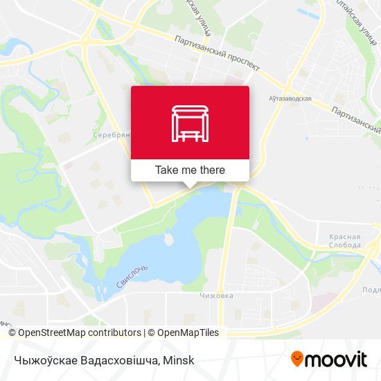 Чыжоўскае Вадасховішча map