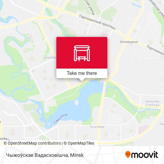 Чыжоўскае Вадасховішча map