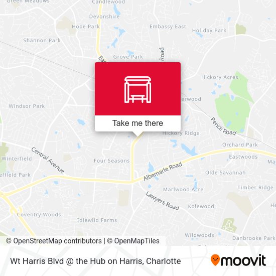 Mapa de Wt Harris Blvd @ the Hub on Harris