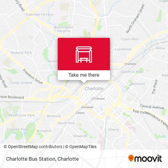 Charlotte Bus Station map