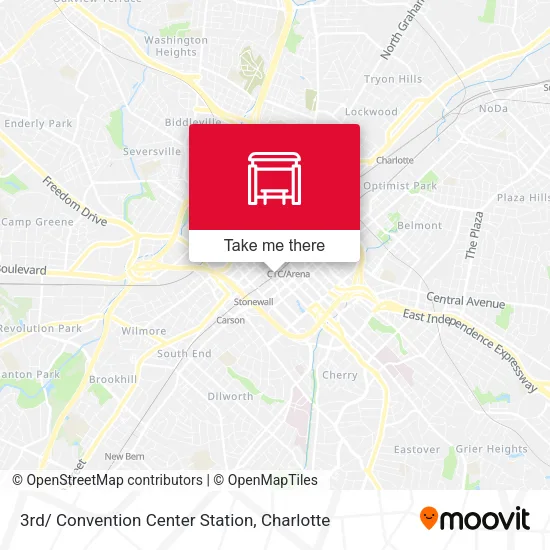 Mapa de 3rd/ Convention Center Station