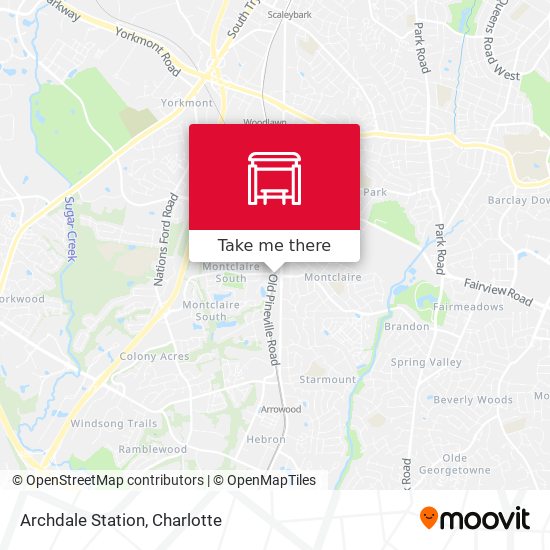 Archdale Station map