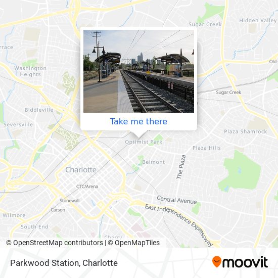 Parkwood Station map