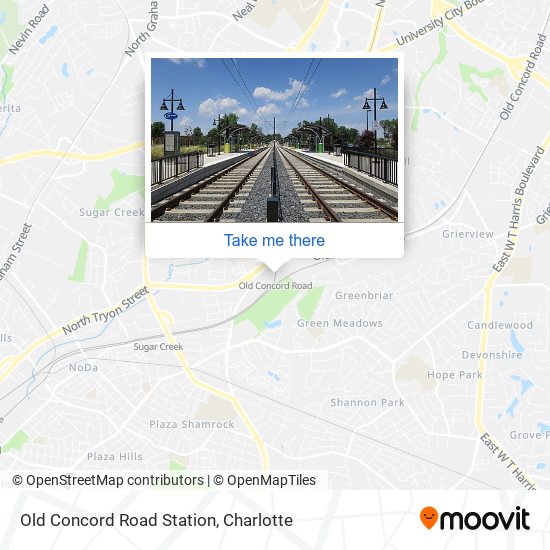 Mapa de Old Concord Road Station