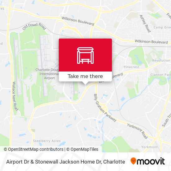 Airport Dr & Stonewall Jackson Home Dr map