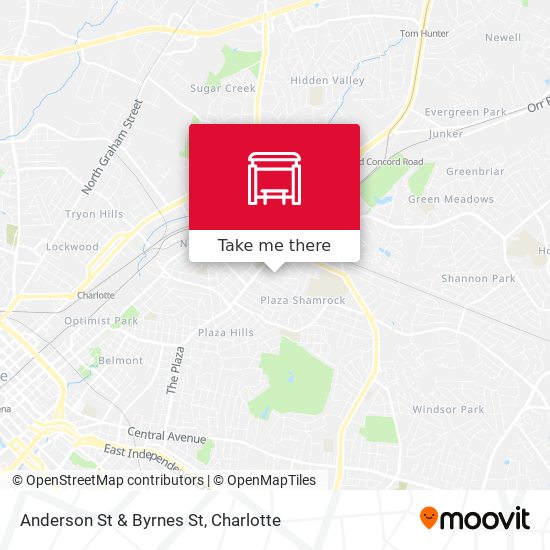 Anderson St & Byrnes St map