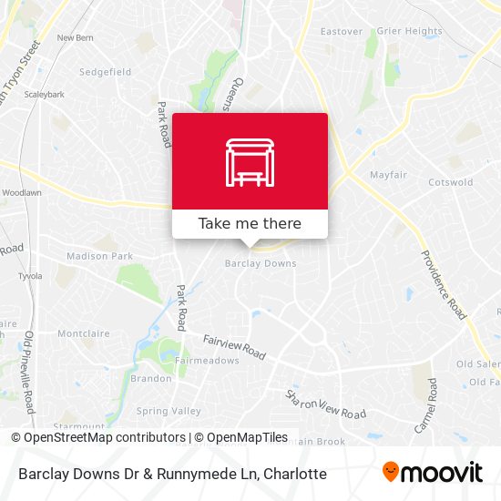 Barclay Downs Dr & Runnymede Ln map